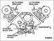 CAUTION: Failure to position crankshaft as shown will cause damage to pistons and/or valve train com...
