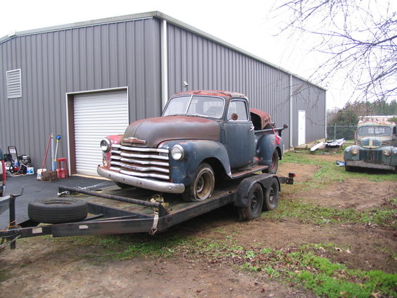 1949 Chevy 5 window pickup for parts restoration with upgraded Deluxe 