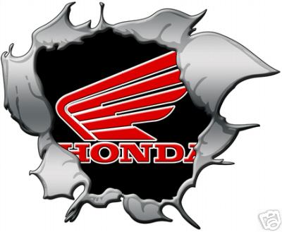 Honda motorcycle decals stickers #4