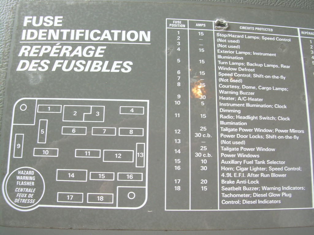 1988 Ford Bronco Electrical picture | SuperMotors.net 1990 ford bronco fuse box diagram 