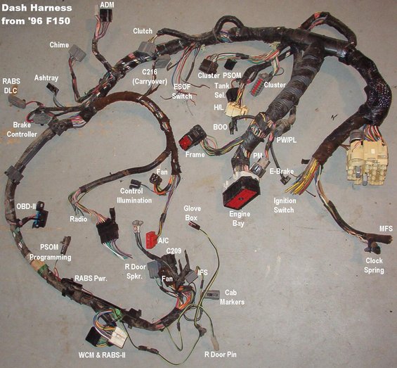 Engine Compartment Wire Harness 94 Bronco : 41 Wiring ...