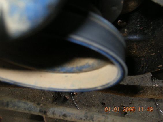 belt-problem-002.jpg Not real clear, but you can see where the belt has jumped a groove to the outside on the crank pulley