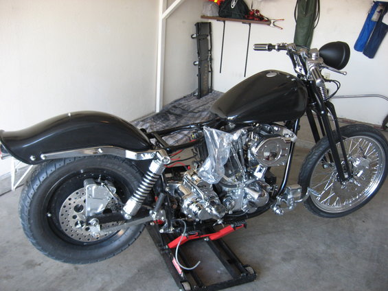 revtech-5-in-a-4-with-kicker-trans-install-(26).jpg pics of installing a Revtech 5 spd in a 4 spd case with kicker into Shovelhead