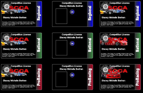 new-racing-licenses.jpg New Look for Racing Licenses