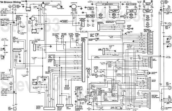 1983 Ford bronco engine wiring harness