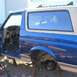 SOLD Beautiful '96 Eddie Bauer Bronco body tub (empty) & frame with CLEAR TITLE.  No exterior damage...