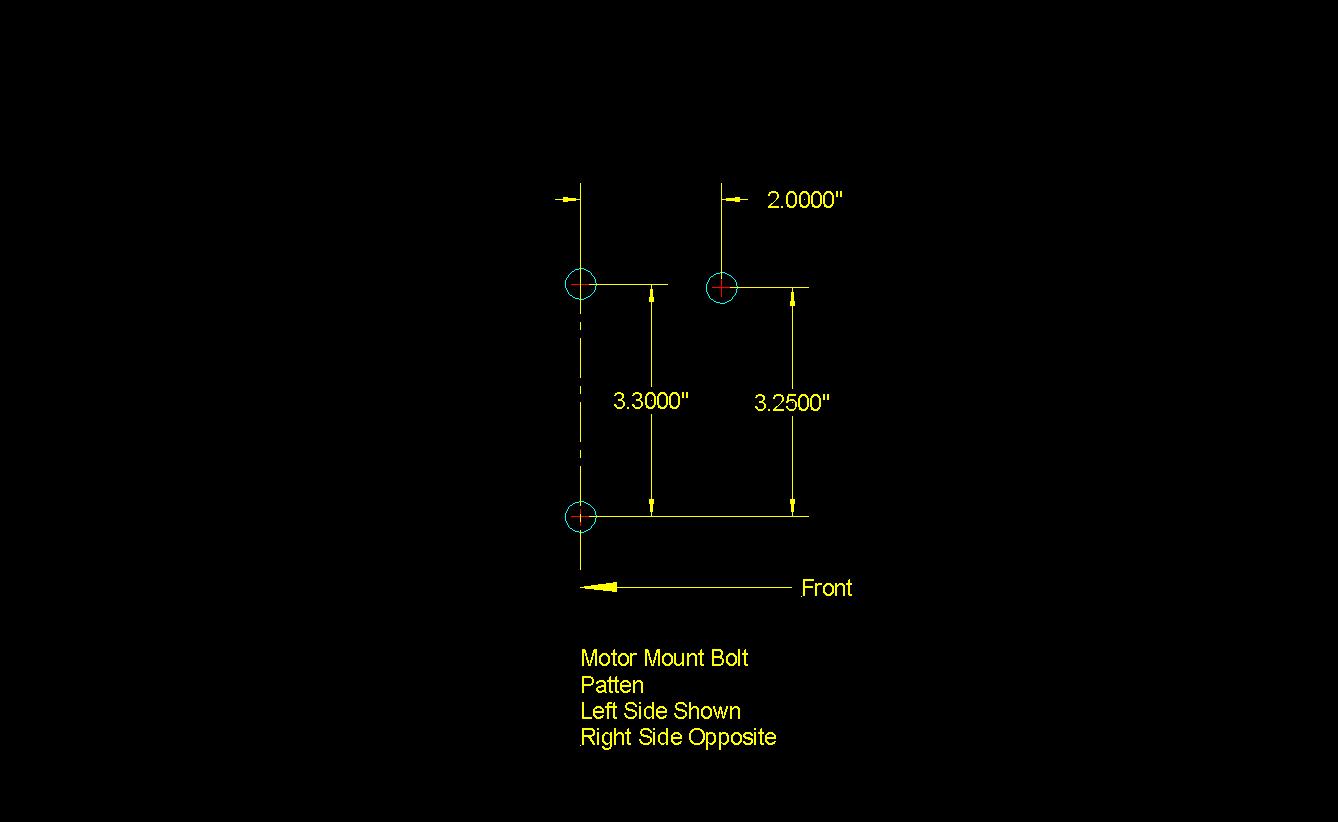 Engine Mounts Motor-mount-bolt-pattern