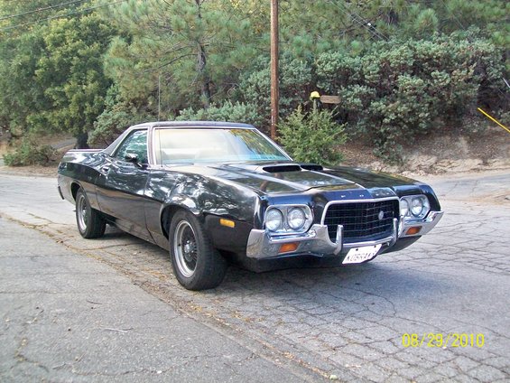 1972 Ranchero GT 351C 4 Speed Cobra Jet Q code Painted July Aug