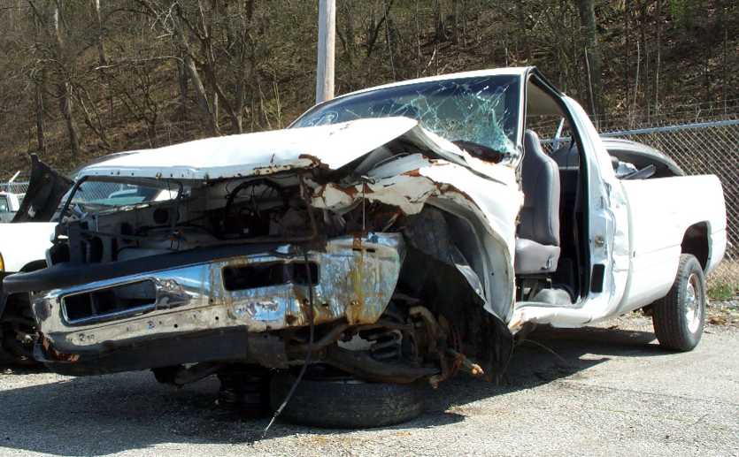 Wrecked Ford