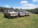 1979 Ford Bronco - my friends big black bronco, my blazer, my cousins scronco with small front tires to fit on the trailor
