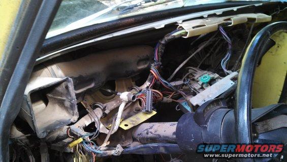 Might as well pull the dash... add courtesy floor lights, find a odd short, check the rest of the harness... 