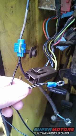 Easy spot to tap into wiring to add LED courtesy lights.  Drivers side inside the dash, just above the headlight switch.  
