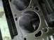 1978 Ford Bronco - Close-up view of engine cylinders, showing the characteristic hone marks.
