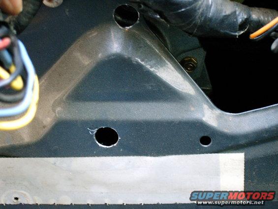 A better shot of the new access holes
