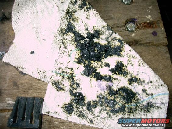 This is the gunk removed from the motor be sure to check the actuator gear for any small pieces.