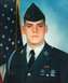 1982 Ford Bronco - Portrait of a soldier in uniform, with the American flag in the background.