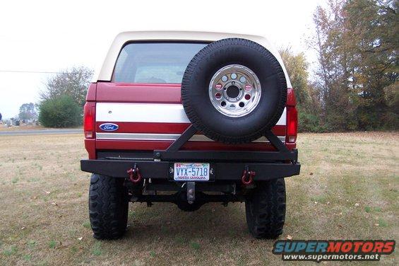 1990 Ford Bronco rear with spare tire and custom bumper