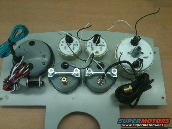 Backside of gauge panel. 