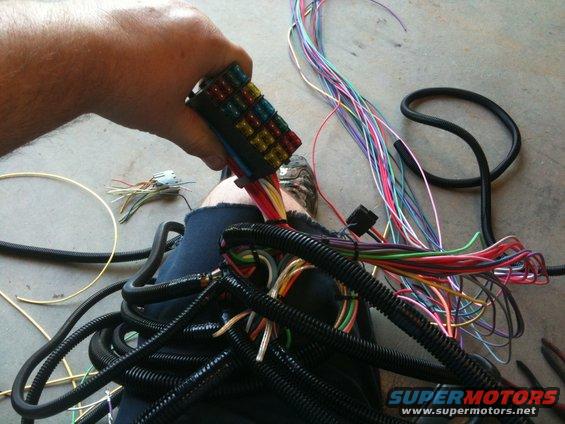 I used the mini fuse box for a little flexibility in mounting options. 