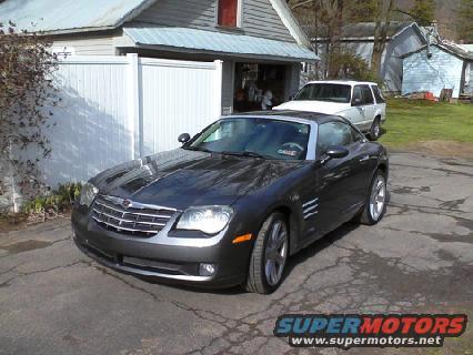 2004 Chrysler Crossfire 3q-front view, dark gray coupe with silver trim