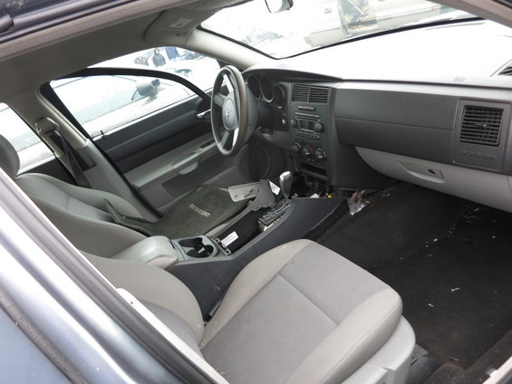 Interior of a Dodge Magnum showing the dashboard, seats, and center console