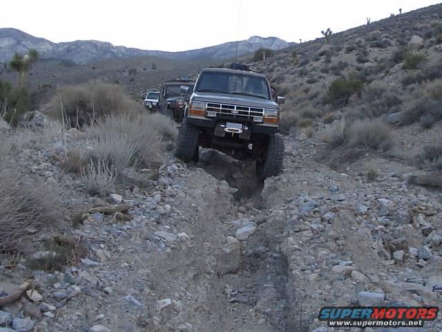 Big rut near the bottom before heading over a ridge. 