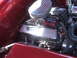1971 Ford Ranchero - Close-up view of a customized engine bay, showing polished components and wiring.