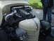 1971 Ford Ranchero - A heavily modified engine bay with a large turbocharger and custom piping is the focus of this image.