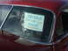 1971 Ford Ranchero - A sign in the windshield advertises a 1950 Pontiac Silver Streak for sale or trade, including contact information.