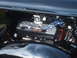 1971 Ford Ranchero - Close-up of a black 426 HEMI engine valve cover, orange lettering and blue spark plug wires.