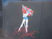 1971 Ford Ranchero - Artwork of a woman holding a confederate flag with the text "Rebel Heart" is visible on a dark surface.