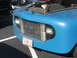 1971 Ford Ranchero - The front grille and headlights of a blue 1971 Ford Ranchero are visible.