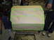 1967 Ford Mustang - Engine block prepared for work, covered with paper and tape.