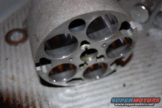 The cylinder bores are not in the best condition but are not too bad either.