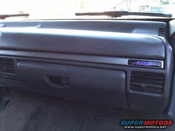 Dashboard interior with "Nite" badge and air vents