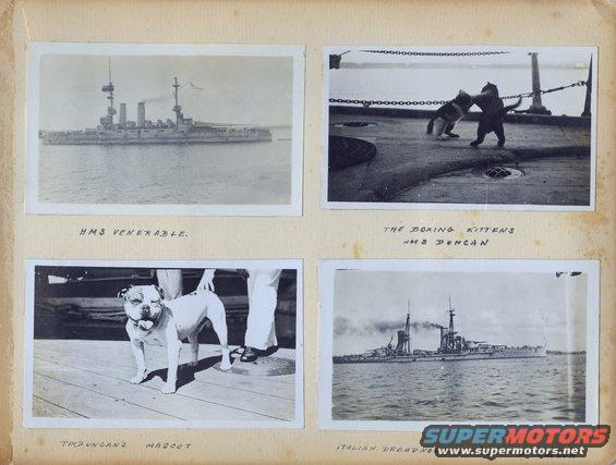 p35.jpg These are pages from a British officer's personal photo album from his time in the Mediterranean Sea during World War 1.  Most of them appear to have been taken in early 1915 during the height of the Dardanelles Campaign, including some on the Anzac beach near Gallipoli.

I'll probably upload some higher-resolution reconstructed versions of the individual photos later.