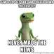 2004 Ford Crown Victoria - A meme the Geico gecko with text about witnessing a crime and not making the news.