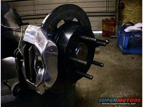 Chrome brake caliper and rotor assembly