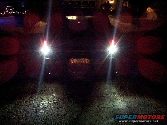 20131228_194354.jpg 5 watt Cree LED projector back up lights. Can you believe thats a SINGLE DIODE?!