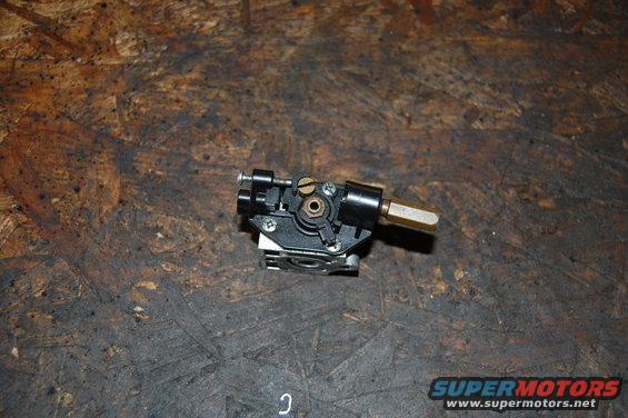 carburetor assembly with brass hex shaft