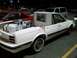 1972 Ford Ranchero - This modified coupe utility has its bed filled with fuel tanks and exposed engine parts.