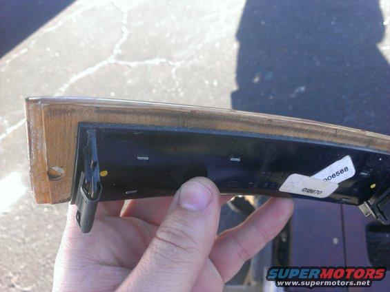 Front trim. Actual wood!