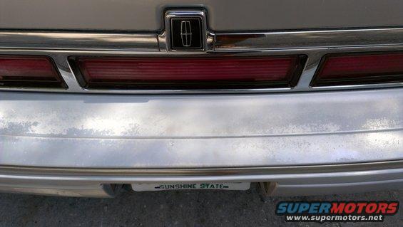 Worn rear bumper. Its sagging pretty bad too...