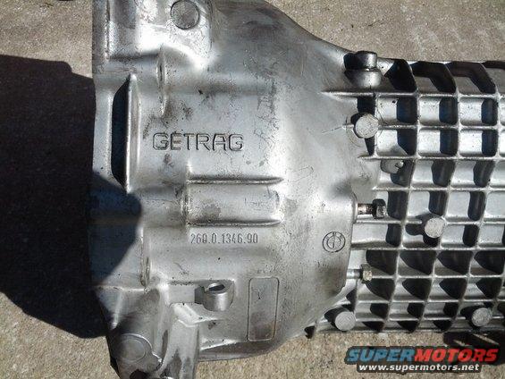 GETRAG 260 transmission housing with part number 260.0.1346.90 and BMW logo