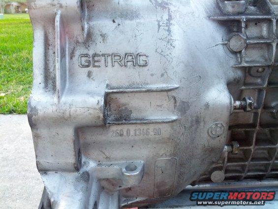 GETRAG 260 transmission casing with "260.0.1346.90" stamped on it