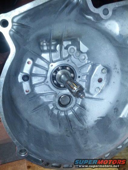Transmission bell housing with input shaft and bearing