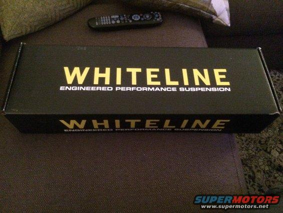 Box of Whiteline Engineered Performance Suspension parts