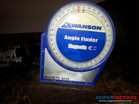 Swanson Angle Finder tool with magnetic base and ruler markings