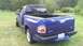 2003 Ford F-150 - This 2003 Ford F-150 SVT Lightning pickup truck is shown from the rear in a grassy outdoor setting.