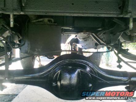 Rear axle and suspension of a 1982 Ford Bronco